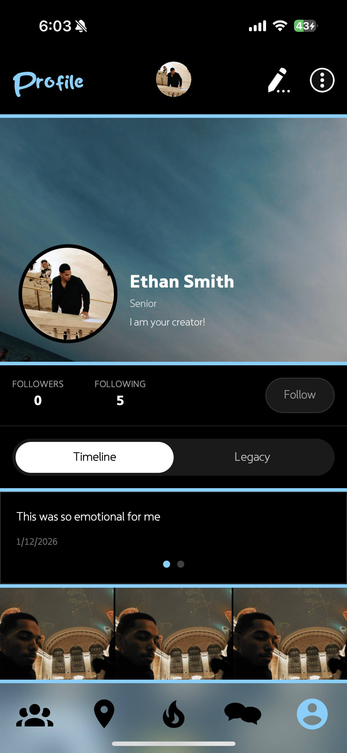 Limer profile tab